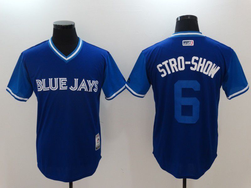 Men Toronto Blue Jays #6 Stro Show Blue Game 2022 Legend Edition MLB Jersey
